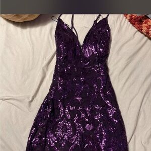 Lovely Day Deep Purple Backless Dress